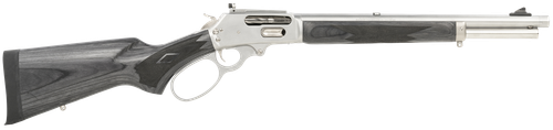 Marlin 70450 1895 Trapper Full Size 45-70 Gov 5+1 16.10" Polished Stainless Steel Threaded Barrel, Polished Stainless Stainless Steel Receiver, Fixed Black Laminate Stock