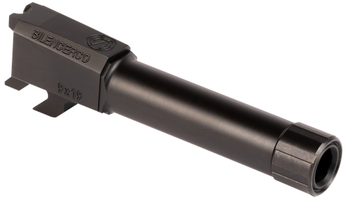 SilencerCo AC2290 S&W  9mm Luger 3.50" Threaded Black Nitride Stainless Steel, Fits S&W M&P Shield