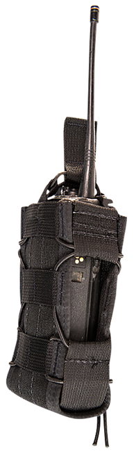 High Speed Gear 11MAC0BK TACO  Multi-Access Comm Holder, Black Nylon with Bungee Pull Tongue, Fits MOLLE