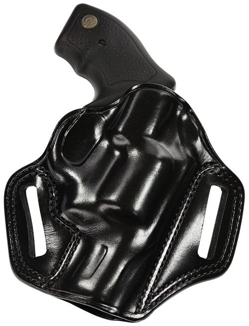 Galco CM270B Combat Master  OWB Black Leather Belt Slide Fits Browning Hi-Power/Springfield SA-35/Girsan MC P35/Match Right Hand
