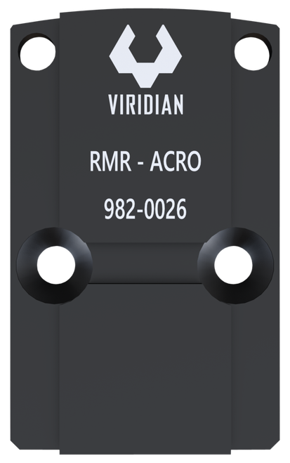 Viridian 9820026 RFX45 RMR Mounting Adapter  Black Anodized