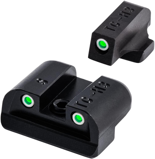 TruGlo TG231S2 Tritium  Black | Green Tritium Front Sight Green Tritium Rear Sight