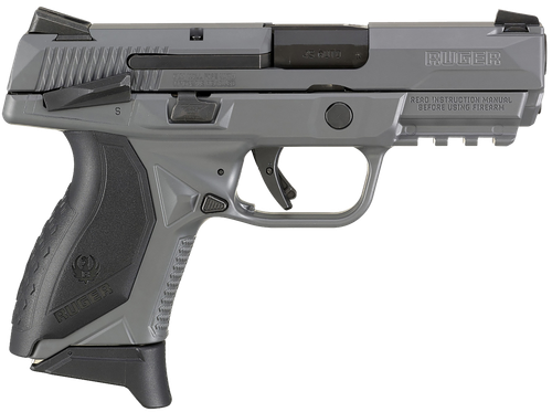 Ruger 8650 American Pistol Compact 45 ACP 3.75" 7+1 Gray Cerakote Gray Cerakote Stainless Steel Slide Black Wraparound Ergonomic Grip Manual Safety