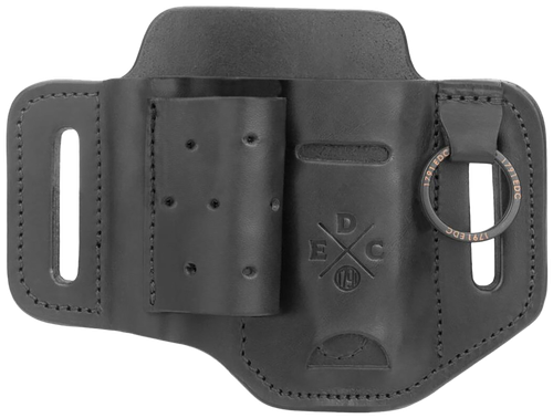 1791 Gunleather HDESSFBLKA EDC Heavy Duty Easy Slide OWB Black Leather Belt Slide Ambidextrous