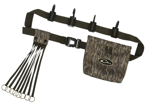Drake Waterfowl DA2200006 Ultimate Timber Strap  Mossy Oak Bottomland 72" Adj. Strap 4 Hooks/8 Slip Ring Game Straps Shell Pouch