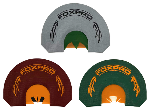 Foxpro CSBRDTKRCOMBO Beardtaker Combo Diaphragm Call Attracts Turkey Gray/Green/Red 3 Pack