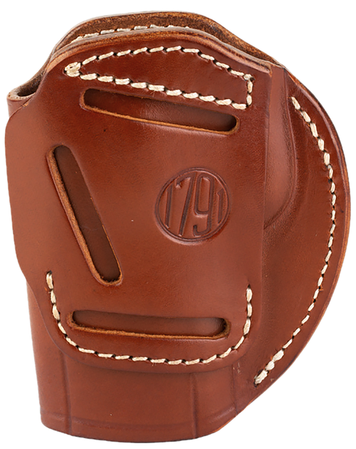 1791 Gunleather 3WH6CBRA 3-Way  IWB/OWB Size 06 Classic Brown Leather Belt Loop Fits Beretta 92 Fits Walther PPQ Fits Sig P320 Ambidextrous Hand