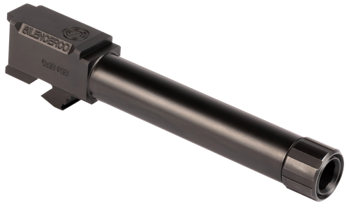 SilencerCo AC862 Glock  9mm Luger 4.50" Threaded Black Nitride Stainless Steel, Fits Glock 19/19X/45