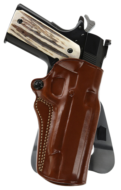 Galco SM2213R Speed Master 2.0 OWB Tan Leather Paddle Fits 1911 Fits 5" Barrel Left Hand
