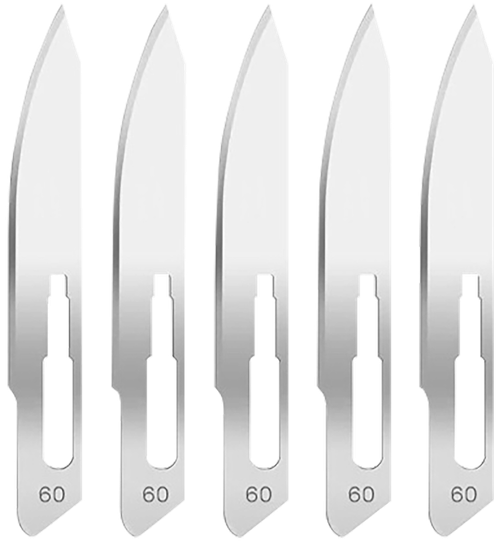 Hogue 35886 Expel Replacement Blades High Carbon Steel Blade #60 5 Blades