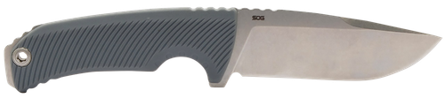 S.O.G SOG17060243 Tellus FX 4.20" Fixed Clip Point Plain Stonewashed Cryo 440C SS Blade, Wolf Gray Textured GRN Handle, Blister Pack