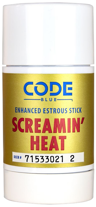 Code Blue OA1418 Screamin' Heat Stick Doe Urine Scent Wax 2.60 oz Scent Stick