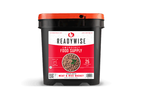 Wise Foods RW07704 Meat/Rice Bucket  Freeze Dried Meals 88 Servings