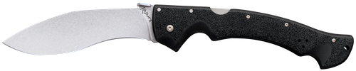 Cold Steel CS-62JL Rajah II 6" Folding Plain Stone Washed Japanese AUS-10A SS Blade/ Black Griv-Ex Handle