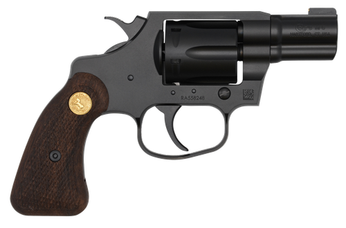 Colt Mfg COBRAMB2WBB Night Cobra  38 Special +P 6 Shot 2" Matte Black Ion Bond Steel Barrel, Cylinder & Frame, Wood Grip