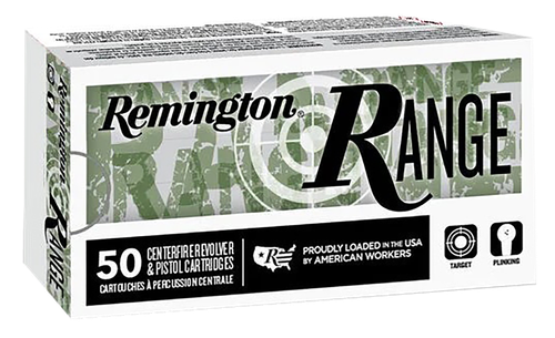 Remington Ammunition R27781 Range  40S&W 180gr Full Metal Jacket 50 Per Box/20 Case