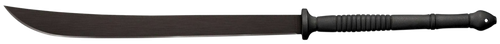 Cold Steel CS97THAMS Thai  22" Black Matte Baked-On Anti Rust 1055 Carbon Steel Blade/ Flat, Oval Black w/Steel Guards Polypropylene Handle 36.50" Long Includes Sheath