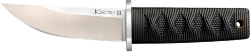 Cold Steel CS-17DB Kyoto II 3.38" Fixed Plain Tanto 8Cr13MoV SS Blade/Black Contoured Kray-Ex Handle