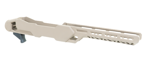 Timber Creek Outdoors ERC1022FDE Enforcer Rifle Chassis Flat Dark Earth Aluminum Fits Ruger 10/22 Compatible w/ MSR Buffer Tubes
