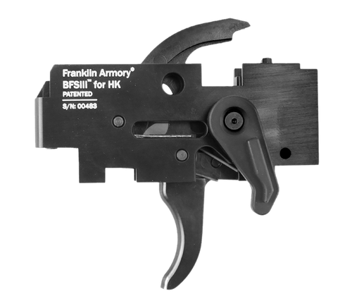 Franklin Armory 0550000BLK Binary  Black Curved Trigger Fits HK 91/93 Ambidextrous