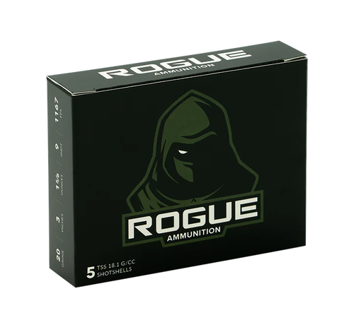 Rogue Ammunition RA-TSS-20-3-158-9 Rogue  20Gauge 3" 1 5/8oz 9Shot 5 Per Box/20 Case