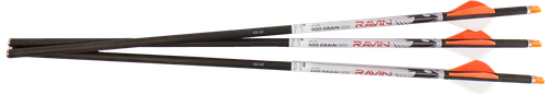 Ravin Crossbows R144 Lighted Arrows  500 Grain 100% Pure Carbon 3 Pack
