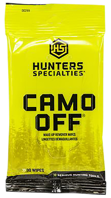 Hunters Specialties HS00299 Camo Off Makeup Remover 7" x 4" 30 Wipes