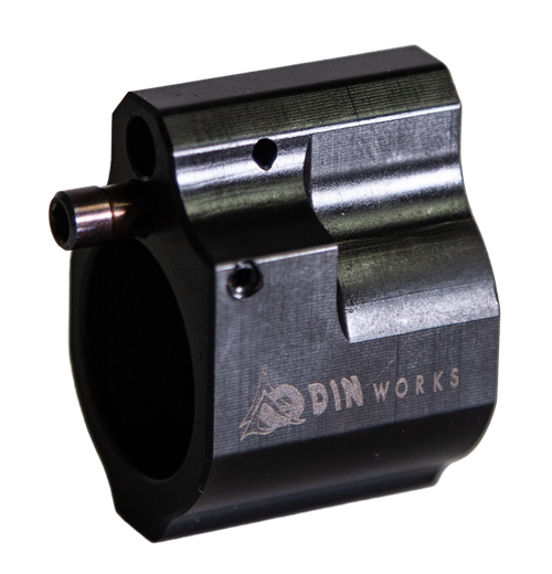 Odin Works GBADJSLIM Gas Block Low Profile .750" Rifle Black Nitride Carbon Steel
