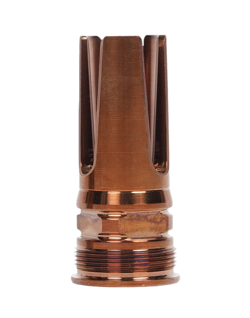 Q LLC ACCFH1/2288.6 Flash Hider  8.6 Blackout Steel 1/2"x28 Threads 2.13" OAL