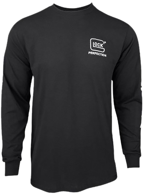 Glock AP96100 Perfection Long Sleeve Tee Black Pre-Shrunk Cotton Long Sleeve Large