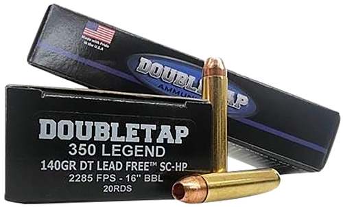 DoubleTap Ammunition 350L140X   350Legend 140gr DT Lead Free 20 Per Box/50 Case