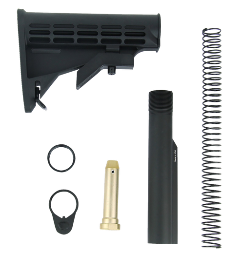 TacFire MAR084 Mil-Spec M4 Stock Kit Black