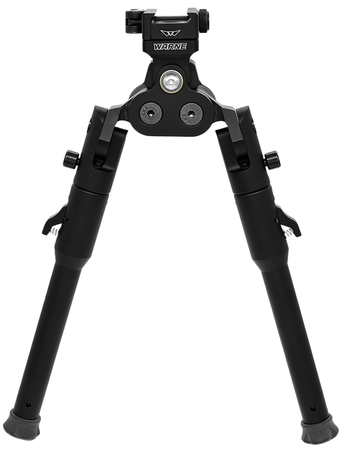 Warne 7921M Skyline Pro Bipod  Black Anodized QD Picatinny Head with Lite Legs