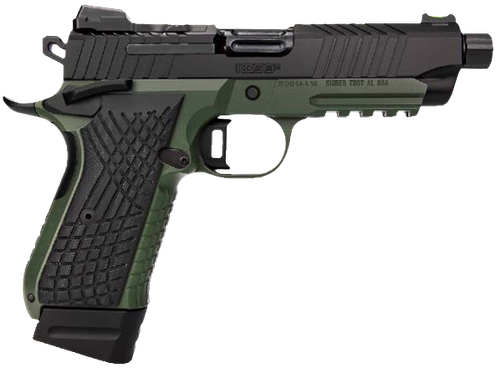 Kimber Mfg.,inc 3100022 KDS9C TFS 9mm 15+1 18+1 4.60" Ranger Green/ Black Front and Rear Serrations Stainless Steel G-10 Grip