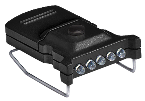 Cyclops CYC-MHC2PK-W Micro Hat Clip Light Black 10 Lumens White LED