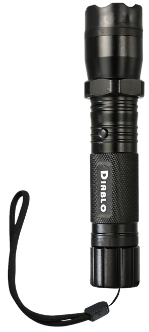 SKYLINE USA INC TLSGGDD Stun Gun Diablo Black Aluminum Features Flashlight