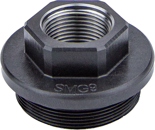 Kgm Suppressors A-SMG9-DTA-S-1 SMG9 Direct Thread Adapter Black Nitride Steel 1/2"x28 Threads