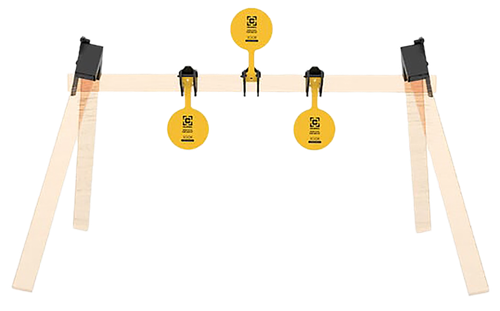 Caldwell 1215375 AR500 Plate Rack Kit 8" Yellow Steel Hanging 3 Plates