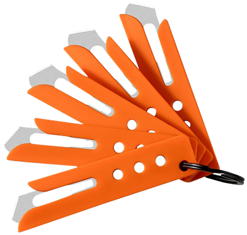 Hogue 35884 Expel Blade Guard Orange Nylon Includes 5 #60 High Carbon Steel Blade, 5 Guards & 1 Key Ring