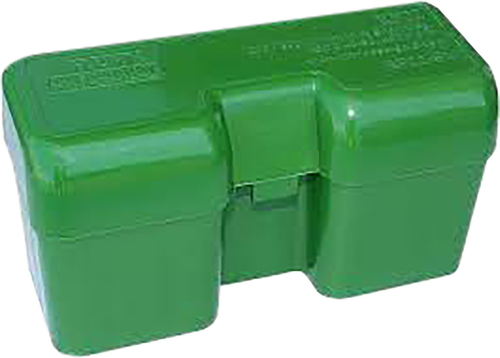 MTM Case-Gard RF22LM10 Ammo Box Flip-Top 375Rem Green Polypropylene 22rd