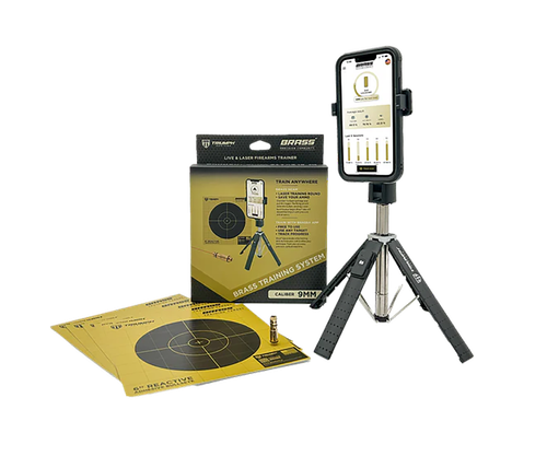 Triumph Systems TSBBBSSS Brass Training System 9mm Laser/Targets/Phone Stand