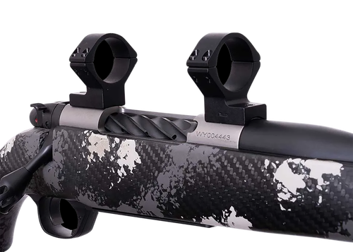 Weatherby W740705 Scope Mount/Ring Combo  Matte Black Alloy 30mm Tube Weatherby Mark V Medium Rings Magnum 9-Lug Action