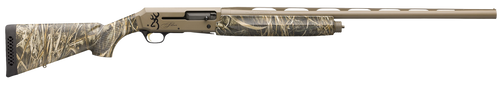 Browning 011434204 Silver Field 12 Gauge 3.5" 4+1 (2.75") 28", FDE Barrel/Rec, Realtree Max-7 Camo Synthetic Stock With Textured Gripping Surface
