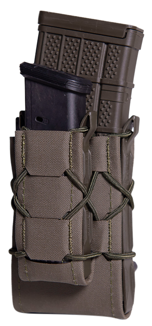 High Speed Gear 24DD00OD TACO Gen 2 Double Decker OD Green Nylon Laminate MOLLE Mount Pistol/Rifle