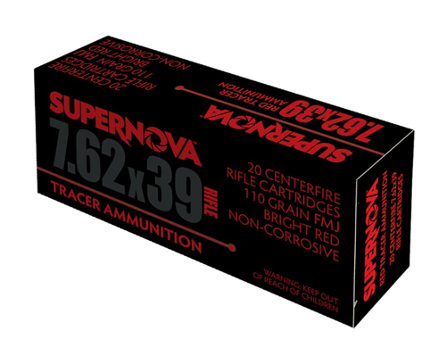 Supernova PMSN762R Red Tracer  7.62mm 110 gr Full Metal Jacket 20 Per Box/ 50 Cs