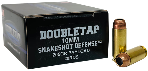 DoubleTap Ammunition 10MMSS20 Snake Shot  10mm 20 Per Box/50 Case