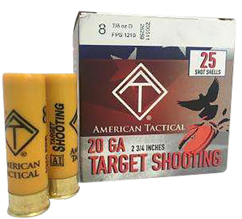ATI  Target Load  20Gauge 2.75" 7/8oz 8Shot 25 Per Box/10 Case