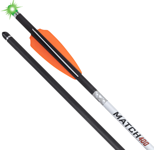 Tenpoint HEA7693 Match 400 Alpha Blaze Carbon 20".004 Straightness 3 Pack green