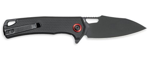 CobraTec Knives CTWOLVERINEGRN Wolverine  3.13" OTF Drop Point Plain Black TiCN D2 Steel Blade, 4.25" Black Textured G10 Handle