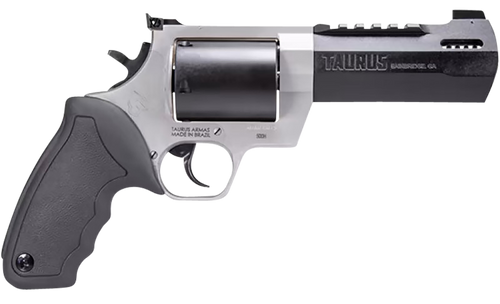 Taurus 2500055RH Raging Hunter  Large Frame 500 S&W Mag 5rd 5.12" Matte Black Ported/Target Crown Barrel, Matte Black Oxide Cylinder, Matte Stainless Stainless Steel Frame, Black Rubber Grip